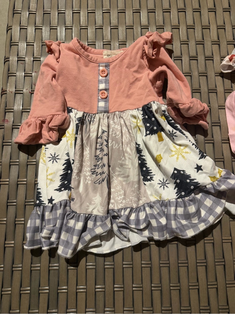 Marie Nicole Ruffle Christmas Tree Dress
